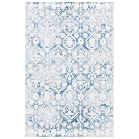 Safavieh 8 x 10 ft. Palermo Power Loomed Rectangle Area Rug Blue & Beige PLM846T-8